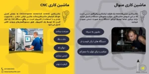 تفاوت ماشینکاری دستی(سنتی) با ماشینکاری CNC