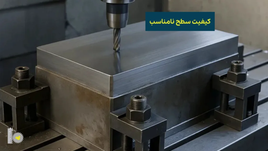 معرفی اشتباهات رایج در ساخت قالب CNC​ - کیفیت سطح نامناسب