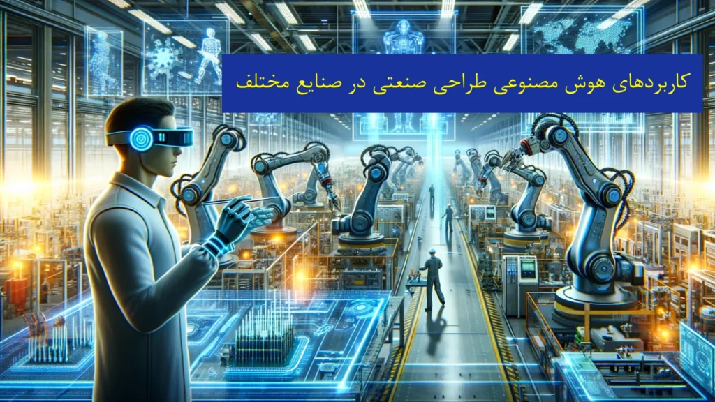 کاربردهای هوش مصنوعی طراحی صنعتی در صنایع مختلف​