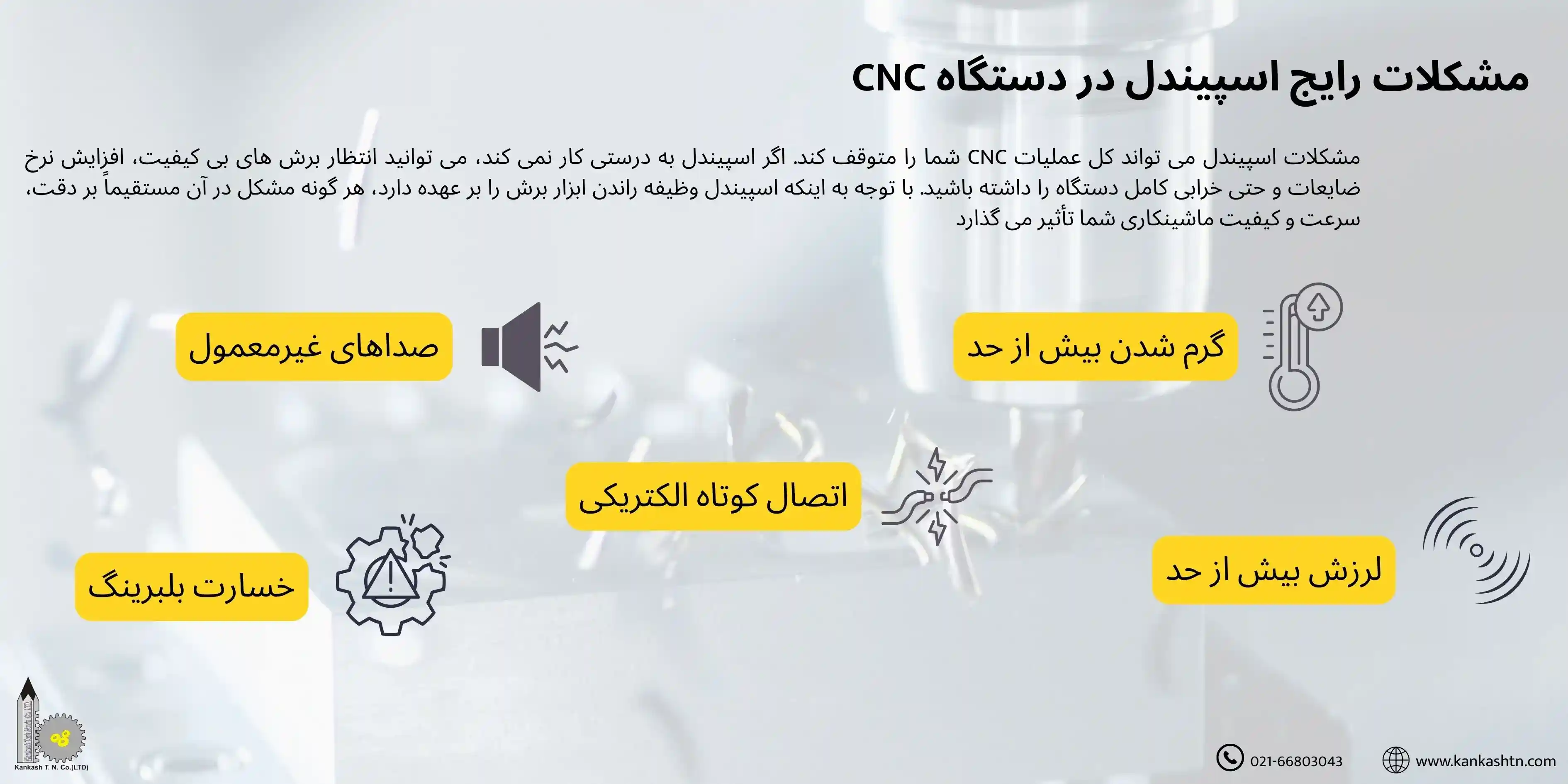 بررسی مشکلات رایج اسپیندل
